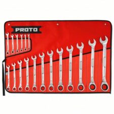 PROTO® 18PC SAE RATCHETING COMBO Wrench Set